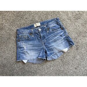 BIG STAR Vintage Collection Women's 27 Blue Denim Cut Off Shorts Light Wash